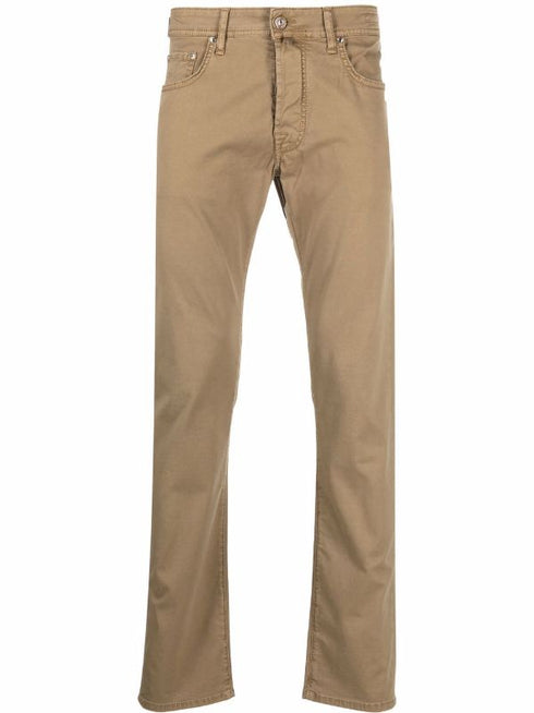 Regular slim fit trousers